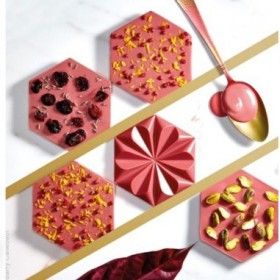 Розов шоколад "Ruby" - Бари Калебо 2,5кг + Подарък рецепти